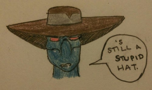 demerite:Bane isn’t impressed with his new hat. Inspired by one of coralsnake ’s comics,