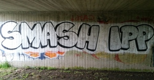’Smash IPP’ graffiti in Leeds, UK, in the context of the fortnight of action against IPP sente