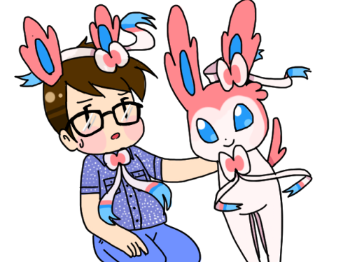 I drew a selfie with SylveonYes, good, pretend you&rsquo;re one of them. You may live long enough to