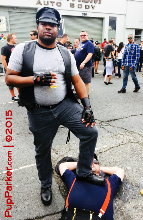 Black Owned@bigggermac with His property under boot at Folsom 2015