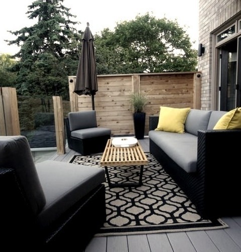 Uncovered Deck In TorontoDeck: A Medium-sized, Open-air, Modern Backyard Deck Design