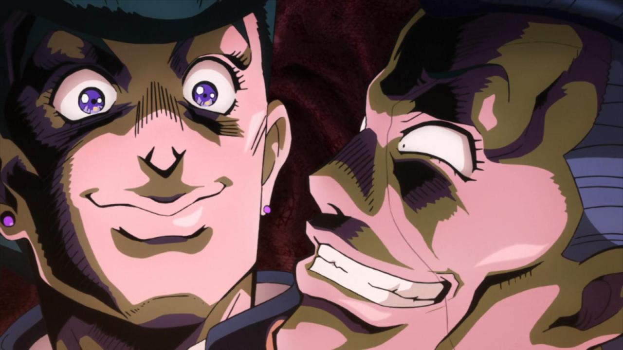 bandanaboisstuff:Can we talk about how out of all Jojo main characters Josuke’s facial expressions are by far the most diverse? Allow me to categorize the obvious best ones.Here we havePissed JosukeGeneric good boy face JosukeAbout to kill a bitch