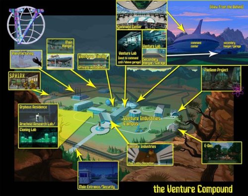 Map of the Venture Compound by spiderlegs