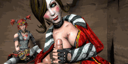 Mad Moxxi gif and accompanying pic. Gaige just likes to watch.