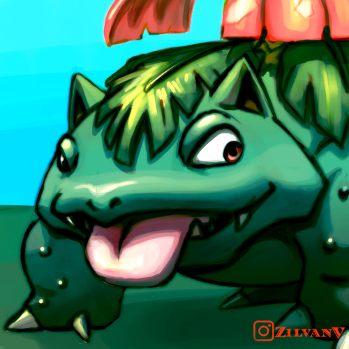 Seems like I always do Bulbasaur’s family when trying something new. Back to painting with this one.