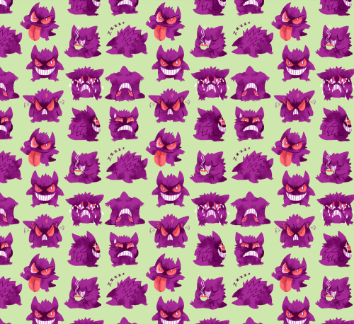 morgan-arts:I made a Gengar design today! Feel free to use the pattern for personal use, and if shar