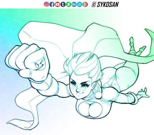 Power Girl from DC, for inktober :) What should I draw tomorrow? #powergirl #avengers #comics #super
