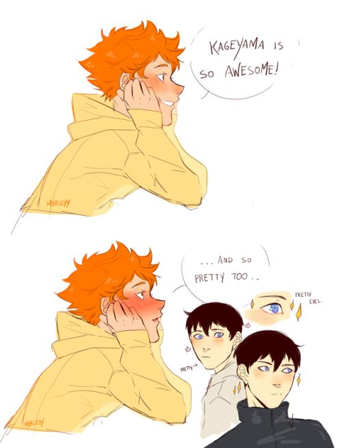 myrseyy: ok listen, Kageyama Tobio is the prettiest human on earth and deserves to be complimented l