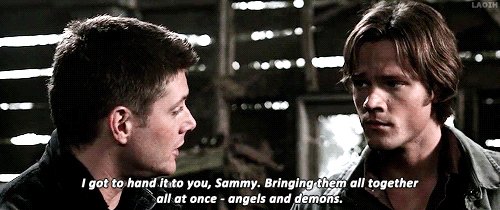 laoih: my favourite moments:4.10 - Heaven and Hell ||  Dean’s a proud big brother :)