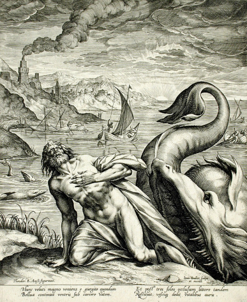 Johannes Sadeler I (1550-1600), &lsquo;Jonah Spat Up by the Whale&rsquo;, 1582Source