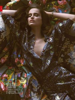 collections-from-vogue:  Loulou Robert in “Bohemian Rhapsody” Photographed By Camilla Akrans &amp; Styled By Ludvine Poiblanc For Vogue China, July 2013 