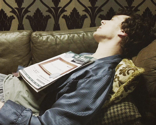 halloawhatisthis:Sherlock fell asleep easily. However, for him sleep was barely interesting enough t