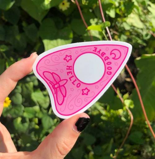 Hot Pink Planchette Sticker