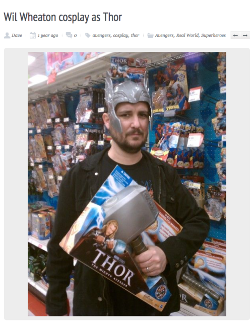 wilwheaton:  Or, uh, Wil Wheaton Standing In Target, Being Easily Amused. 