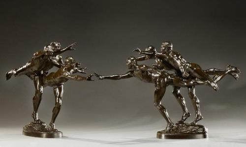 ganymedesrocks:  Alfred Boucher (1850 - 1934), can be qualified as an academic artist inspired by mythological and biblical themes, which he interpreted with a very contemporary approach,  This is certainly true with his sculpture «Au but». Boucher