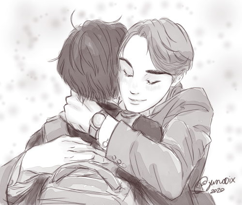 jun00ix:Now with both sides of the hug. :3 Kurosawa x Adachi