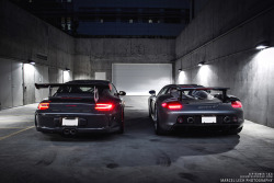 automotivated:  Carrera GT + GT3RS (by Marcel Lech)