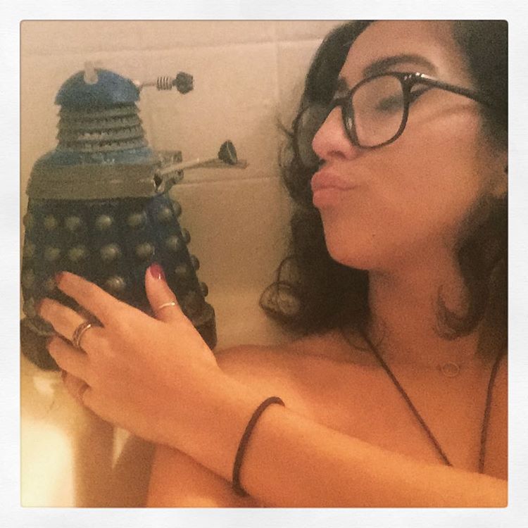 Giving Dalek Bath some love. It&rsquo;s our last bath together in this bathtub.