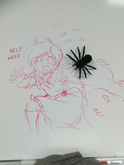 chiicharron:  mom only has one fake spider on the board LAME 