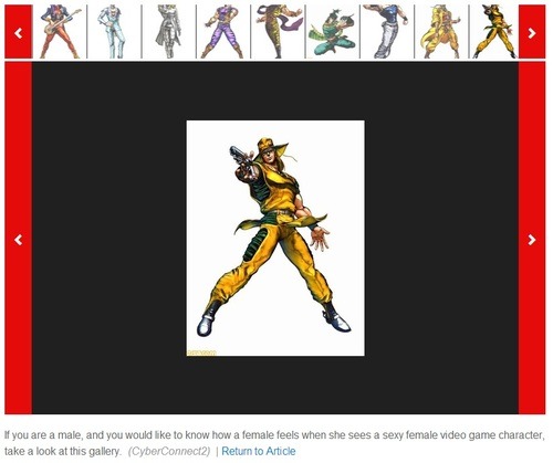 williamzeppeli:  momunofu:  I just remembered the time that person wrote an article about how the character designs in JJBA were clearly made by women for women in order to objectify men   nobody should forget this article  Why Hol Horse is in the gallery