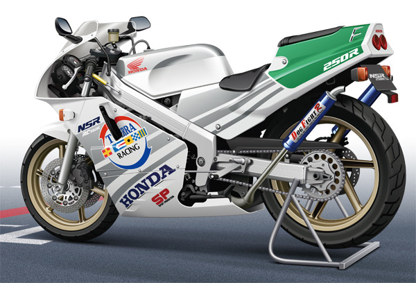 アオシマ ネイキッドバイク No.105 1/12 Honda NSR250R '89 SP