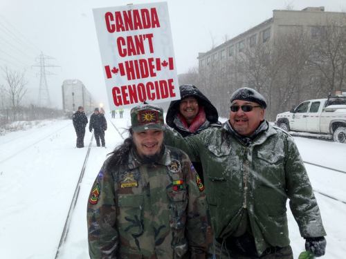 revnews:Emergency Toronto #MMIW Vigil CP Rail BlockadeIn Solidarity with Shawn Brant’s demands for a
