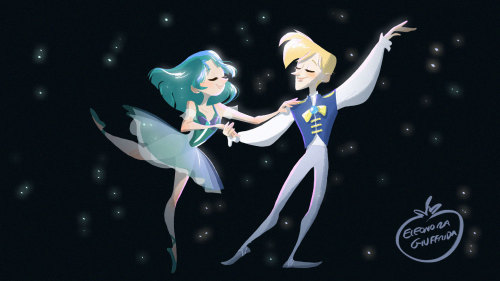 pomixart: Sailor Neptune and Sailor Uranus Ballet