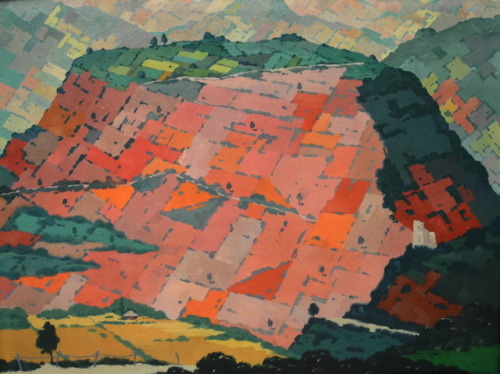 artist-kakabadze: Red mountain, 1944, David KakabadzeMedium: oil