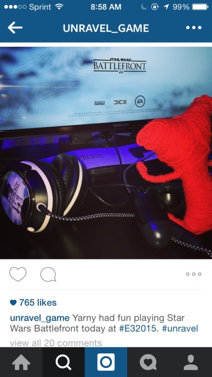 nerdinablender:10 reasons to be following Unravel_game on Instagram. Yarny gives me hope for th