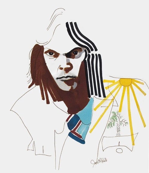 batteredshoes:  Neil Young by Joni Mitchell