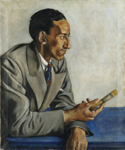 Robert M. Jackson, An Artist, 1939. Oil on linen canvas, 30 x 25 inches. Portrait of the American painter Walter Augustus Simon (1916-1979)