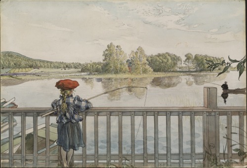 carl-larsson: Lisbeth Angling. From A Home (26 watercolours), Carl Larsson, Nationalmuseum, SWEhttp: