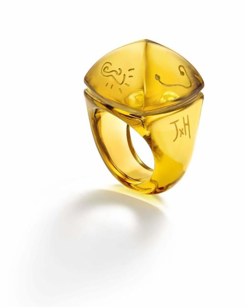 Artist Jaime Hayon chose a Baccarat’s bestseller, the Pop Ring, for his first jewellery collaboratio