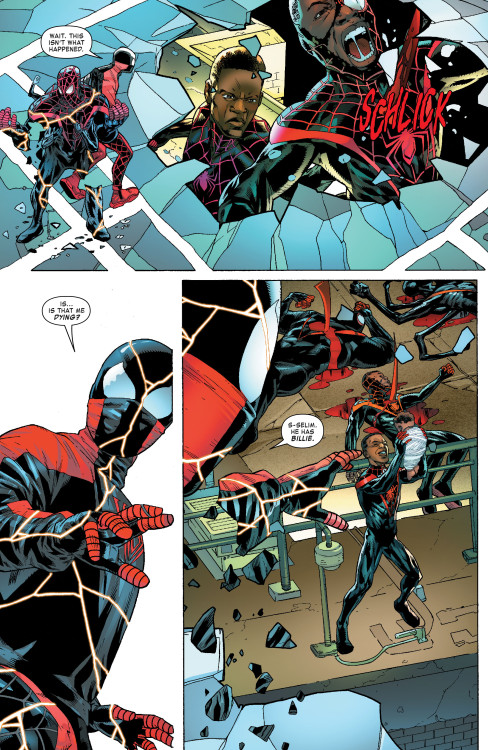 After defeating Ultimatum; Miles Morales and Shift were shown around the void when Ultimatum relucta