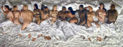 sexycelebsnaked:  Kim Kardashian, Rihanna, Amber Rose and etc. Nude Group Photo