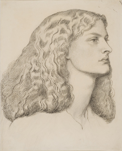 artist-rossetti:Annie Miller, Dante Gabriel RossettiMedium: wash