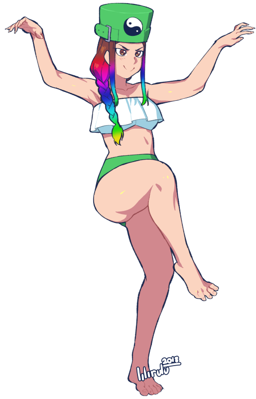 lilirulu: And the last of the swimsuit wing-its from August~ Made with Manga Studio