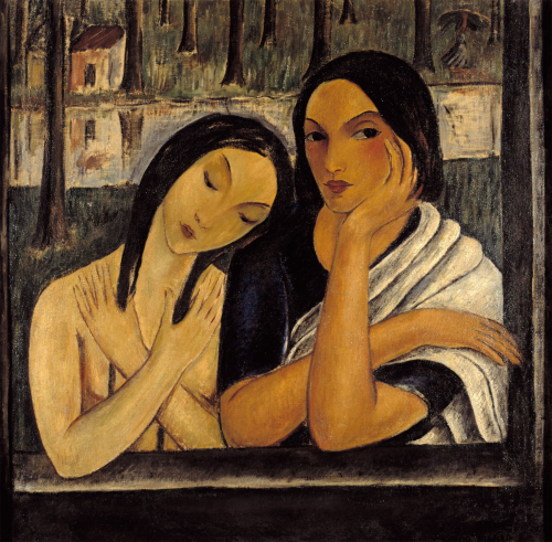 Víctor Manuel  -  Two WomenCuban, 1897-1969 Oil on canvas