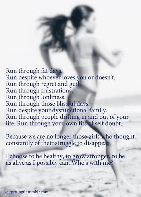 I love this!  Thank you running for being there when no one else is!Best luck to all who reads/