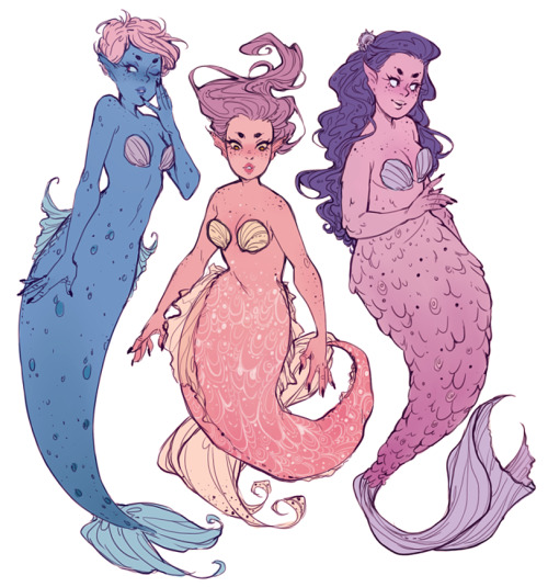 starpatches:  some more mermaid ideas 