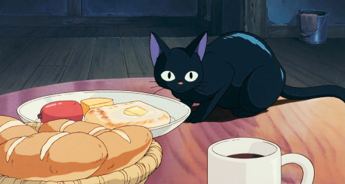coffee, pancakes, sausage, and cherry tomatoes | kiki’s delivery service