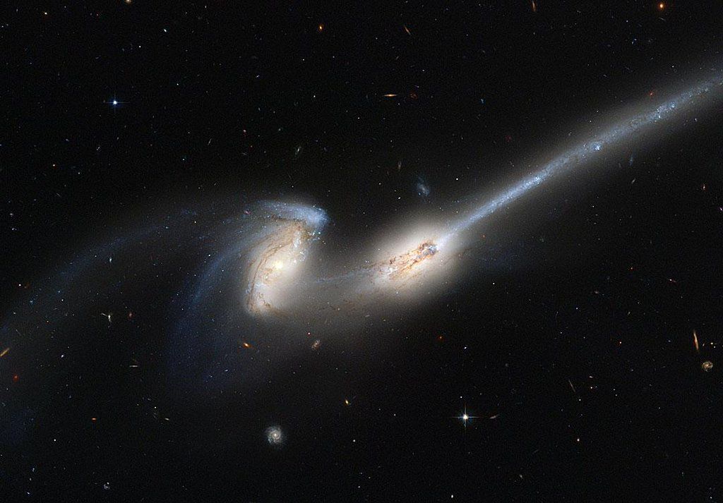 maximaxoo:
“#Space: NGC 4676, “the Mice” #galaxies, colliding & coalescing into a huge super-galaxy
http://ift.tt/1BEuuar via @apod
”