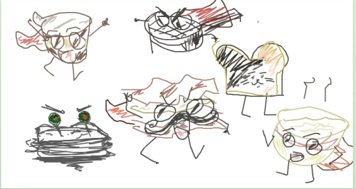 DEERRPPP. So Me And Songa Collabed On Iscribble. And We Made Food Items. Top: CPM (Chocolate Pudding