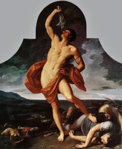 The triumph of Samson. 1611-12. Guido Reni. Italian. 1575-1642.   oil on canvas. 