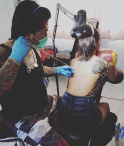 thaibambootattoo:  Traditional Bamboo Tattoo. #bambootattoo #tattoo #tattoos #traditional #traditionaltattoo #traditionaltattoos #thaibambootattoo #bangkok #thailand @nunnyskat @mena_bamboo_tattoo  (ที่ Thai Bamboo Tattoo.) 