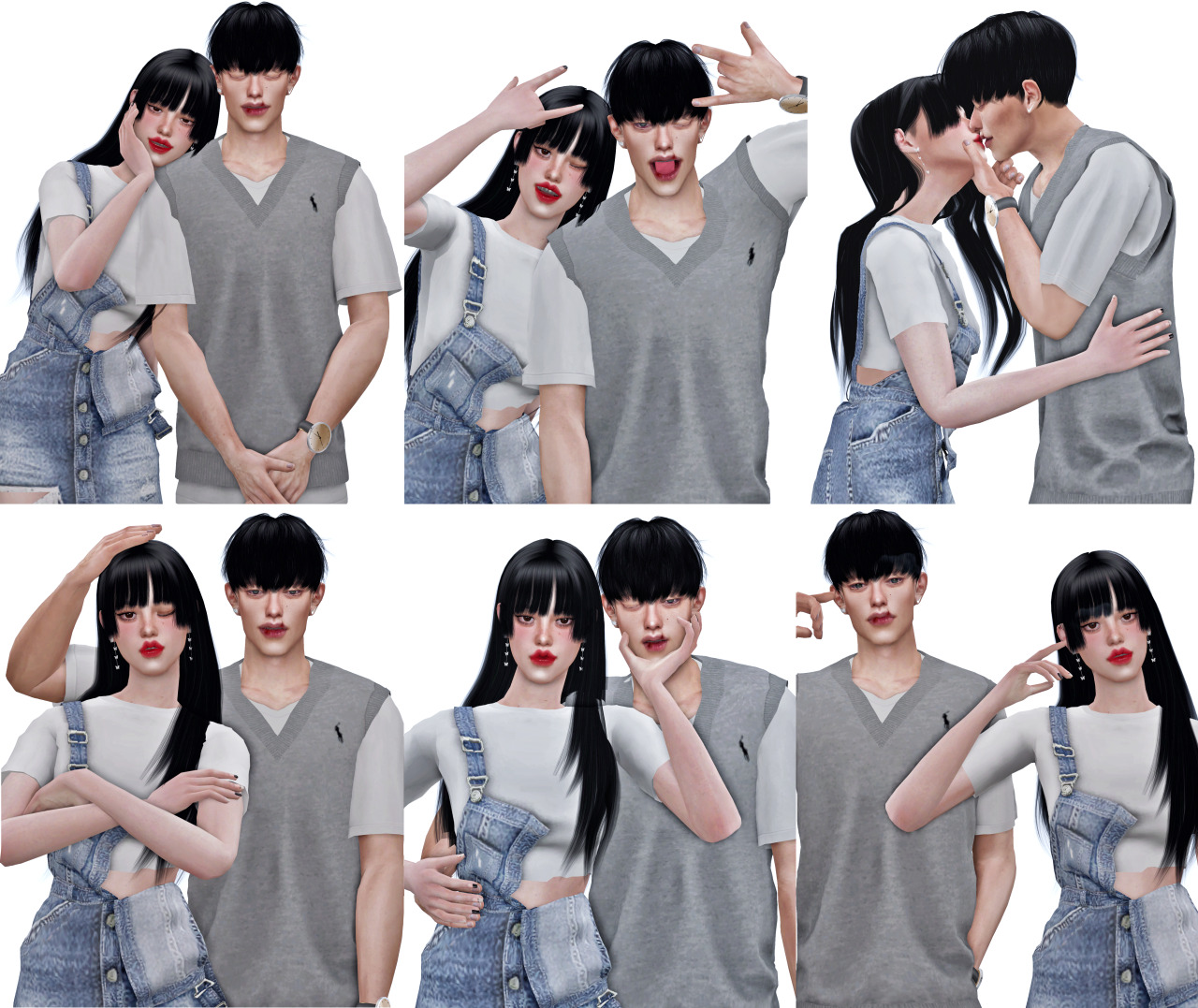 Couple Pose for G9 - Free Daz Content by PinkPlasticPerfect