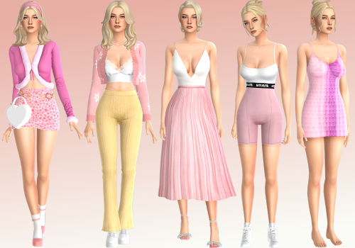 Valentine’s Day LookBook! (Pretty in Pink)CC links below. Thank you to all the amazing CC creators!E