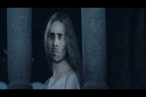 Nicolas Cage as the Lady Eowyn and Captain Faramir in the Return of the Cage