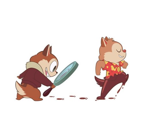 beckyandfrank:I love the Rescue Rangers!!! I just had to draw a bunch of fan art! 