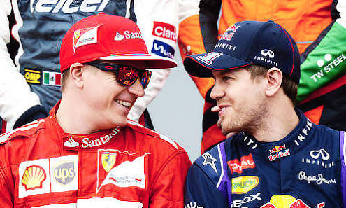 chasingvettel:A short compilation of  “ I want someone to look at me the way seb/Kimi look at 